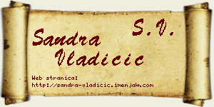 Sandra Vladičić vizit kartica